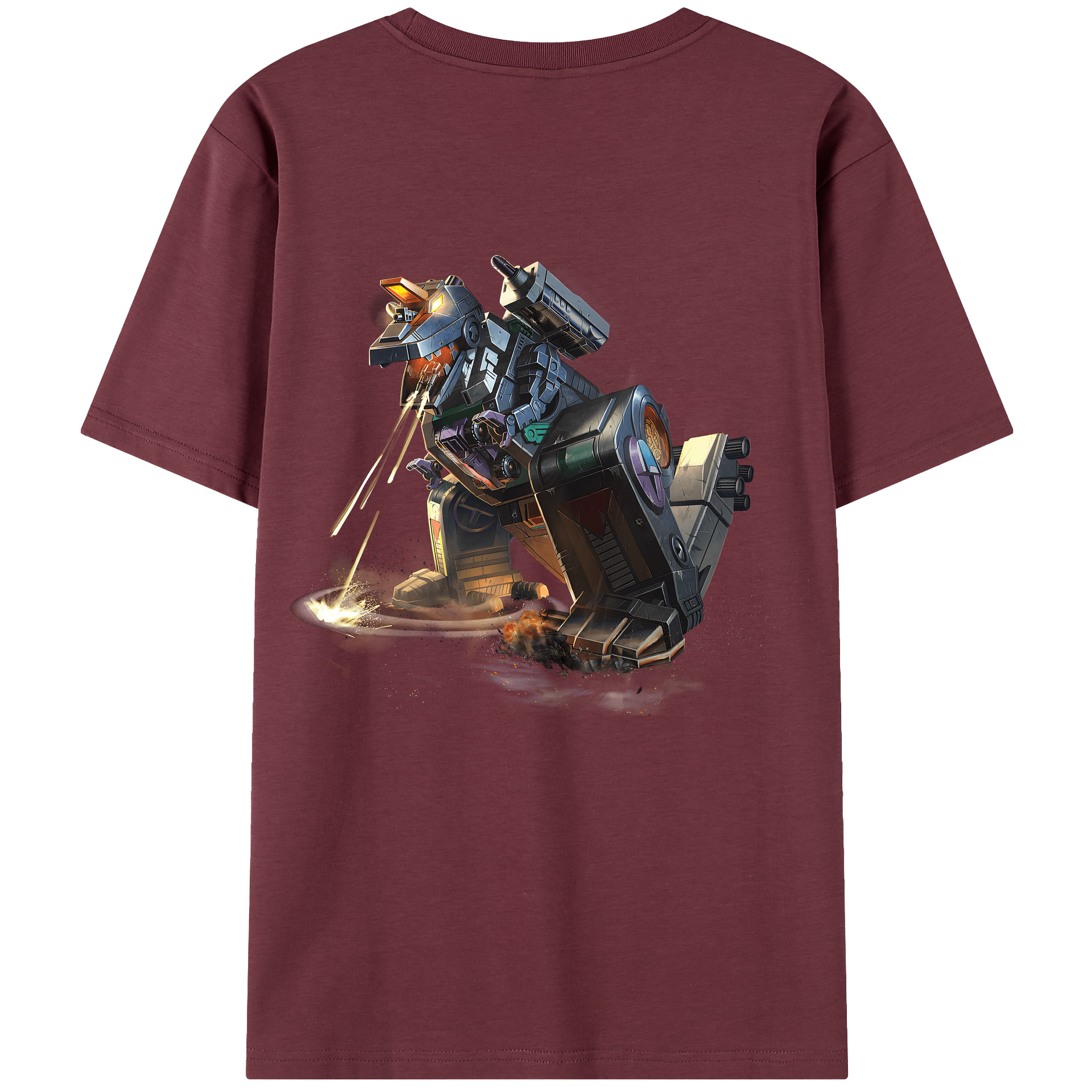 （画像用） Transformers トランスフォーマー 綿100％半袖Tシャツ（背面プリント）